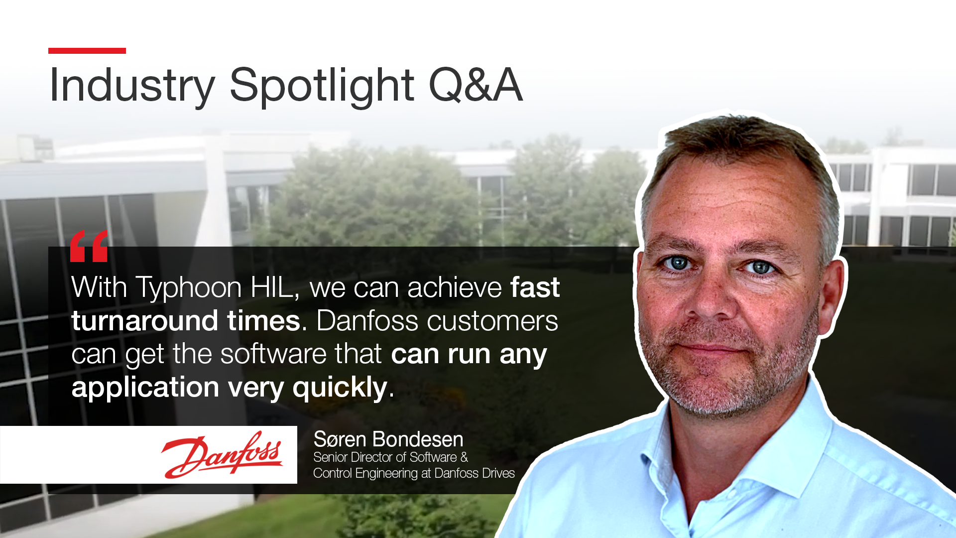 HIL drives frontline customer support at Danfoss Drives